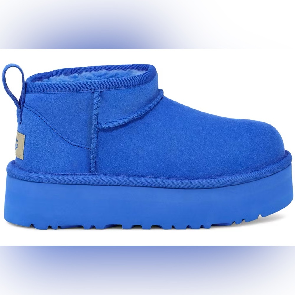 New Kids UGG Classic Ultra Mini Platform Boots Big Sky Blue